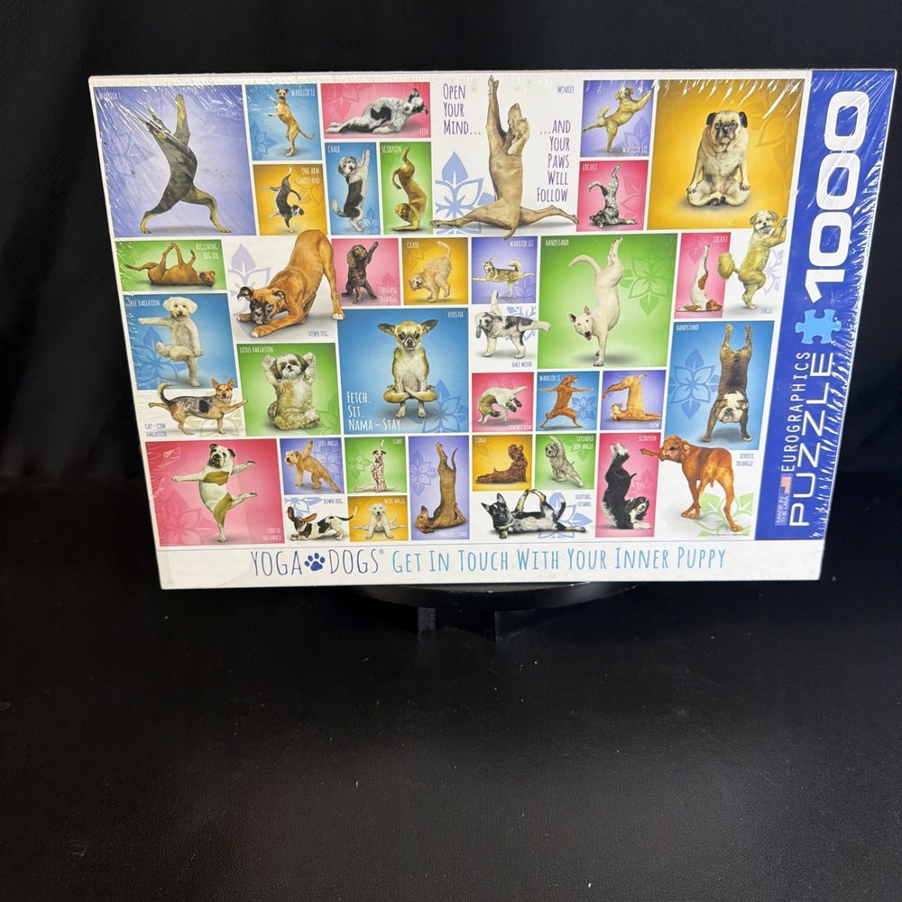 Puzzle 1000 Piece NEW YOGA DOGS  Eurographics Jigsaw Puzzle In touch Inner Puppy